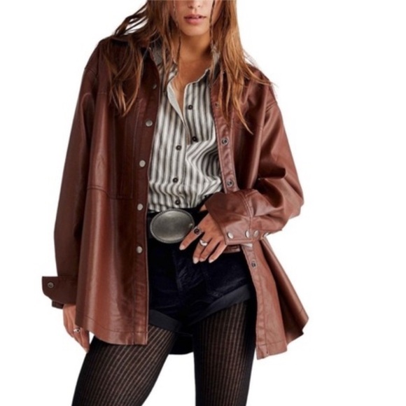 We The Free Jackets & Blazers - We the Free x Free People Easy Rider Faux Leather Jacket NWT